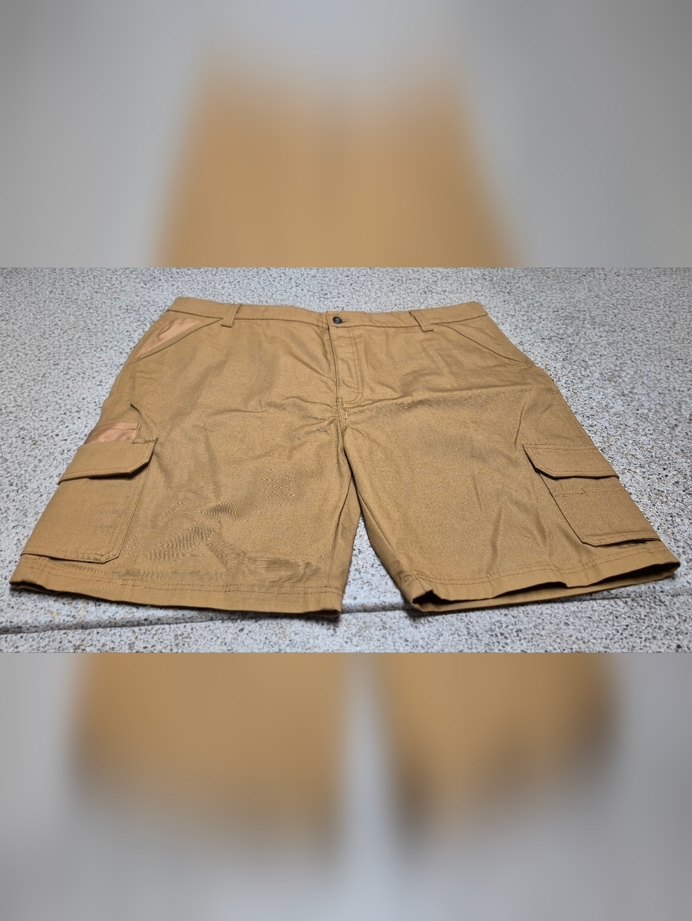 Genuine Dickies Men's Ripstop Cargo Shorts Brown Tan Size 44 Rugged Work Casual